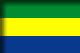 Flag of Gabon drop shadow image