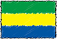 Flag of Gabon handwritten image