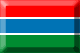 Flag of Gambia emboss image
