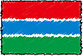 Flag of Gambia handwritten image