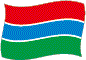 Flag of Gambia flickering image