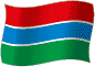 Flag of Gambia flickering gradation image