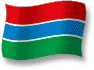 Flag of Gambia flickering gradation shadow image