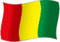 Flag of Guinea flickering gradation image