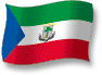 Flag of Equatorial Guinea flickering gradation shadow image