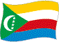 Flag of Union of Comoros flickering image