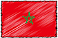 Flag of Morocco handwritten image