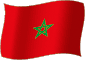 Flag of Morocco flickering gradation image