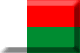 Flag of Madagascar emboss image