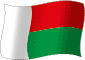 Flag of Madagascar flickering gradation image