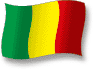 Flag of Mali flickering gradation shadow image