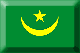 Flag of Mauritania emboss image