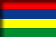 Flag of Mauritius drop shadow image