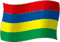 Flag of Mauritius flickering gradation image