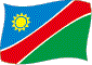 Flag of Namibia flickering image