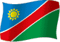Flag of Namibia flickering gradation image