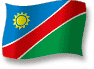 Flag of Namibia flickering gradation shadow image