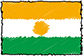 Flag of Niger handwritten image