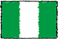 Flag of Nigeria handwritten image