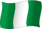 Flag of Nigeria flickering gradation image