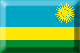 Flag of Rwanda emboss image