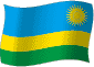 Flag of Rwanda flickering gradation image