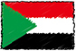 Flag of Sudan handwritten image