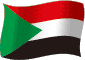 Flag of Sudan flickering gradation image
