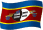 Flag of Eswatini flickering gradation image