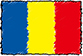 Flag of Chad handwritten image