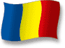Flag of Chad flickering gradation shadow image