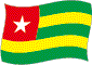 Flag of Togo flickering image