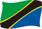 Flag of Tanzania flickering image