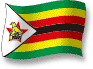 Flag of Zimbabwe flickering gradation shadow image