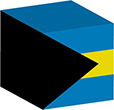 Flag of Bahama image [Cube]