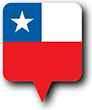 Flag of Chile image [Round pin]