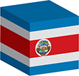 Flag of Costa Rica image [Cube]