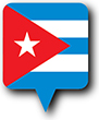Flag of Cuba image [Round pin]
