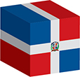 Flag of Dominican Republic image [Cube]