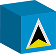 Flag of Saint Lucia image [Cube]