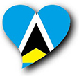 Flag of Saint Lucia image [Heart2]