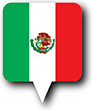 Flag of Mexico image [Round pin]