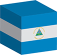 Flag of Nicaragua image [Cube]