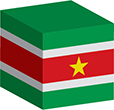 Flag of Surinam image [Cube]