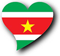Flag of Surinam image [Heart2]