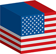 Flag of United States of America image [Cube]
