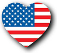 Flag of United States of America image [Heart1]