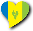Flag of Saint Vincent and the Grenadines image [Heart2]