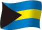 Flag of Bahama flickering gradation image