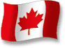 Flag of Canada flickering gradation shadow image